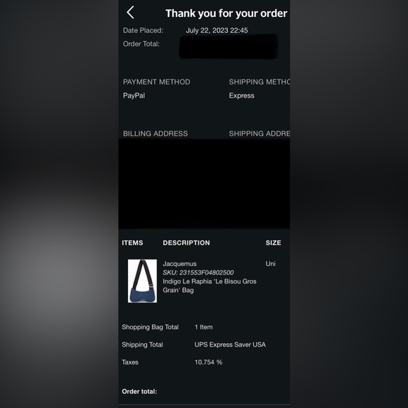 JACQUEMUS Indigo Le Raphia 'Le Bisou Gros Grain' Bag - Picture 10 of 16